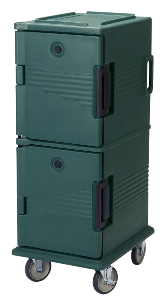 Cambro UPC800192 insulated food pan carrier in Granite Green