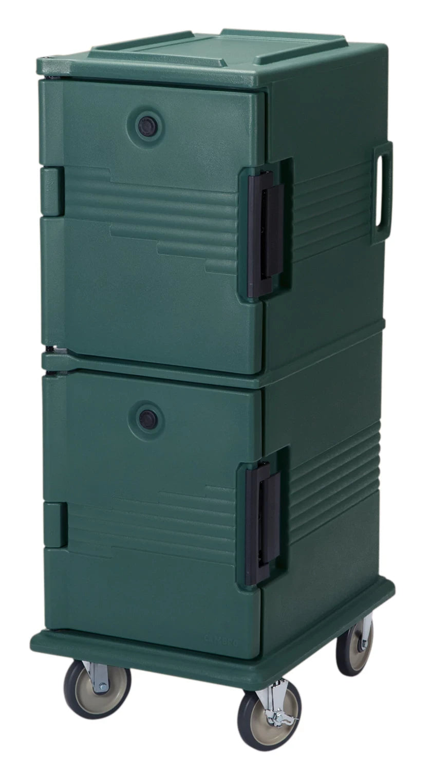 Cambro UPC800192 insulated food pan carrier in Granite Green