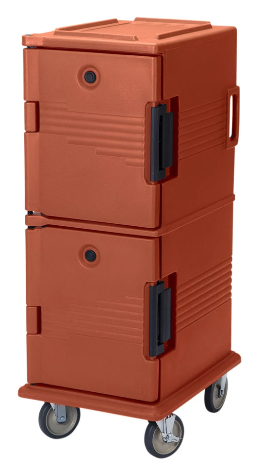 Cambro UPC800SP402 insulated food pan carrier in Brick Red
