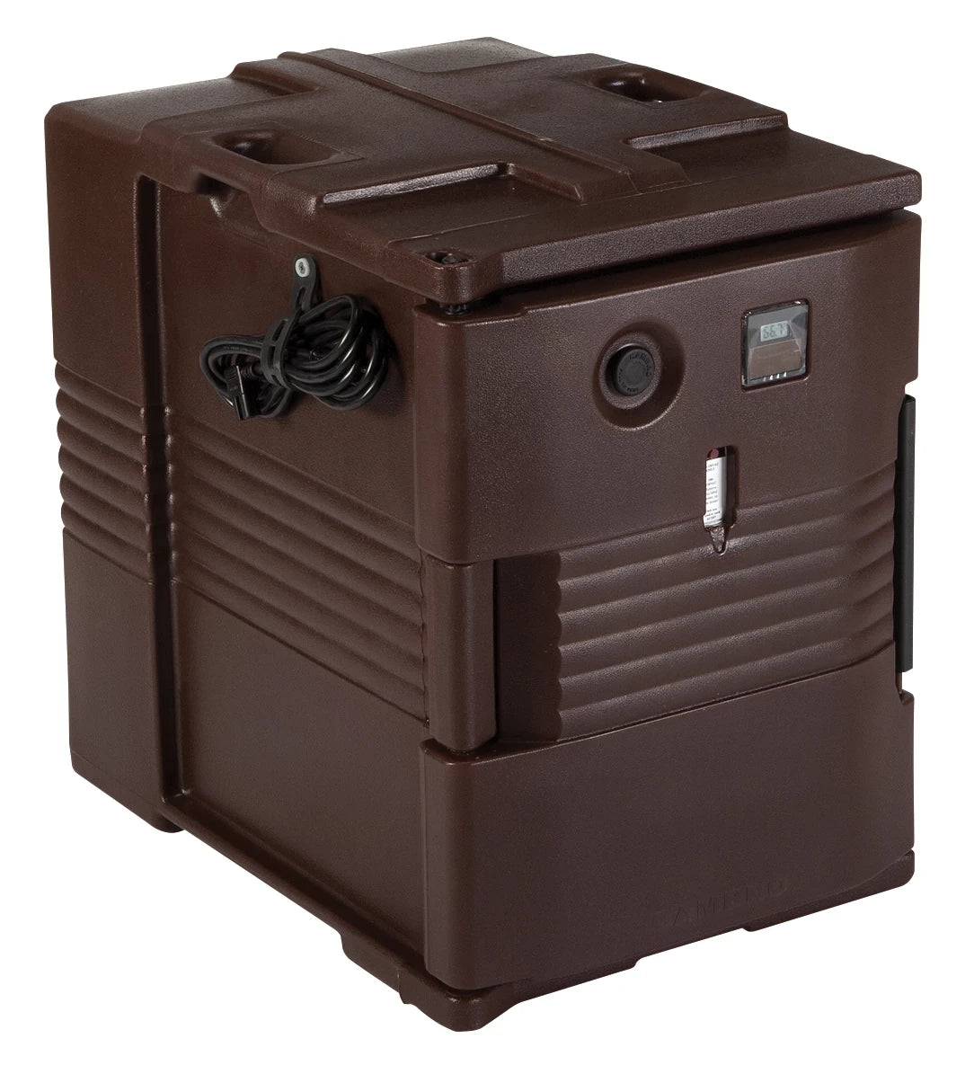 Cambro UPCH400131 110V electric heated pan carrier in Dark Brown
