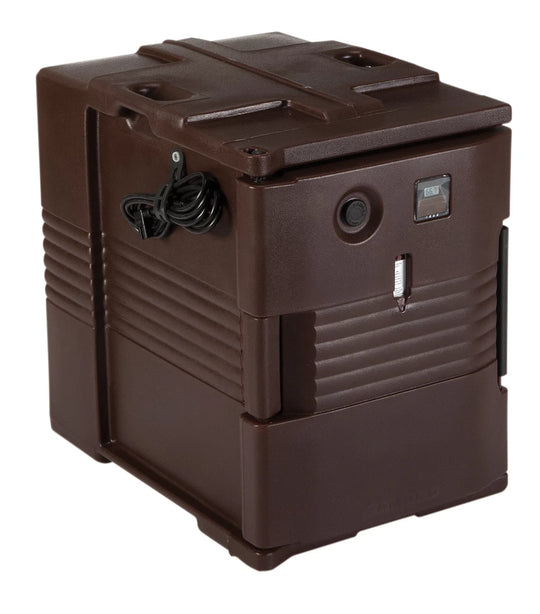 Cambro UPCH4002131 220V electric heated pan carrier in Dark Brown