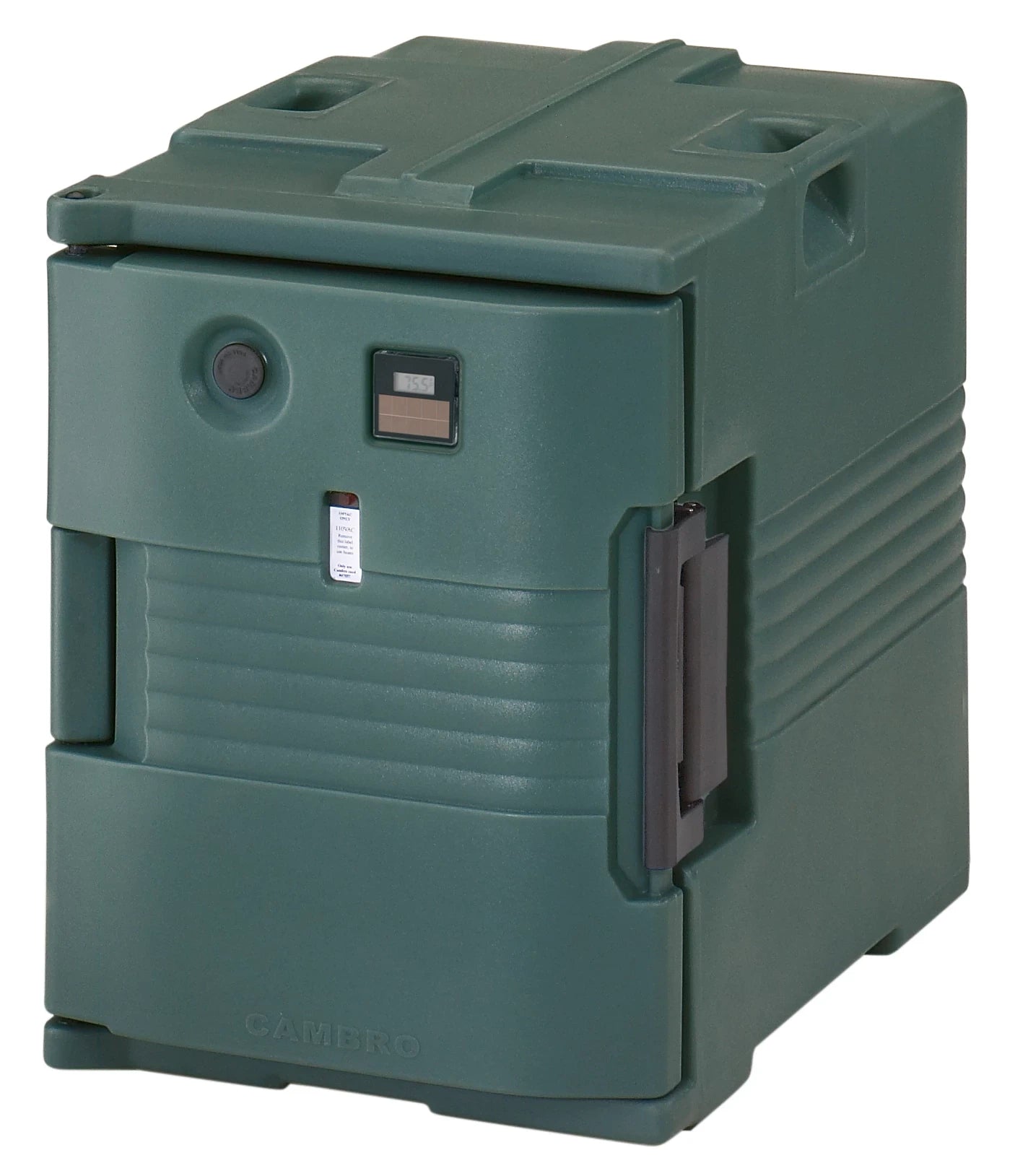 Cambro UPCH4002192 220V electric heated pan carrier in Granite Green