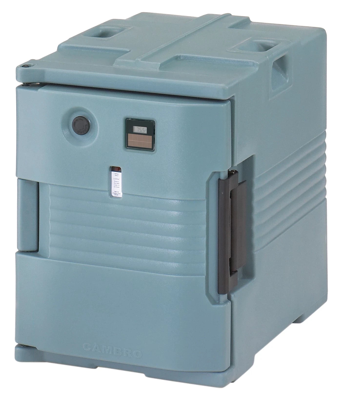 Cambro UPCH4002401 220V electric heated pan carrier in Slate Blue