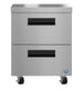 Hoshizaki UR27B-D2 27 inch two drawer undercounter refrigerator front view