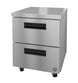 Hoshizaki UR27B-D2 undercounter refrigerator stainless steel cabinet