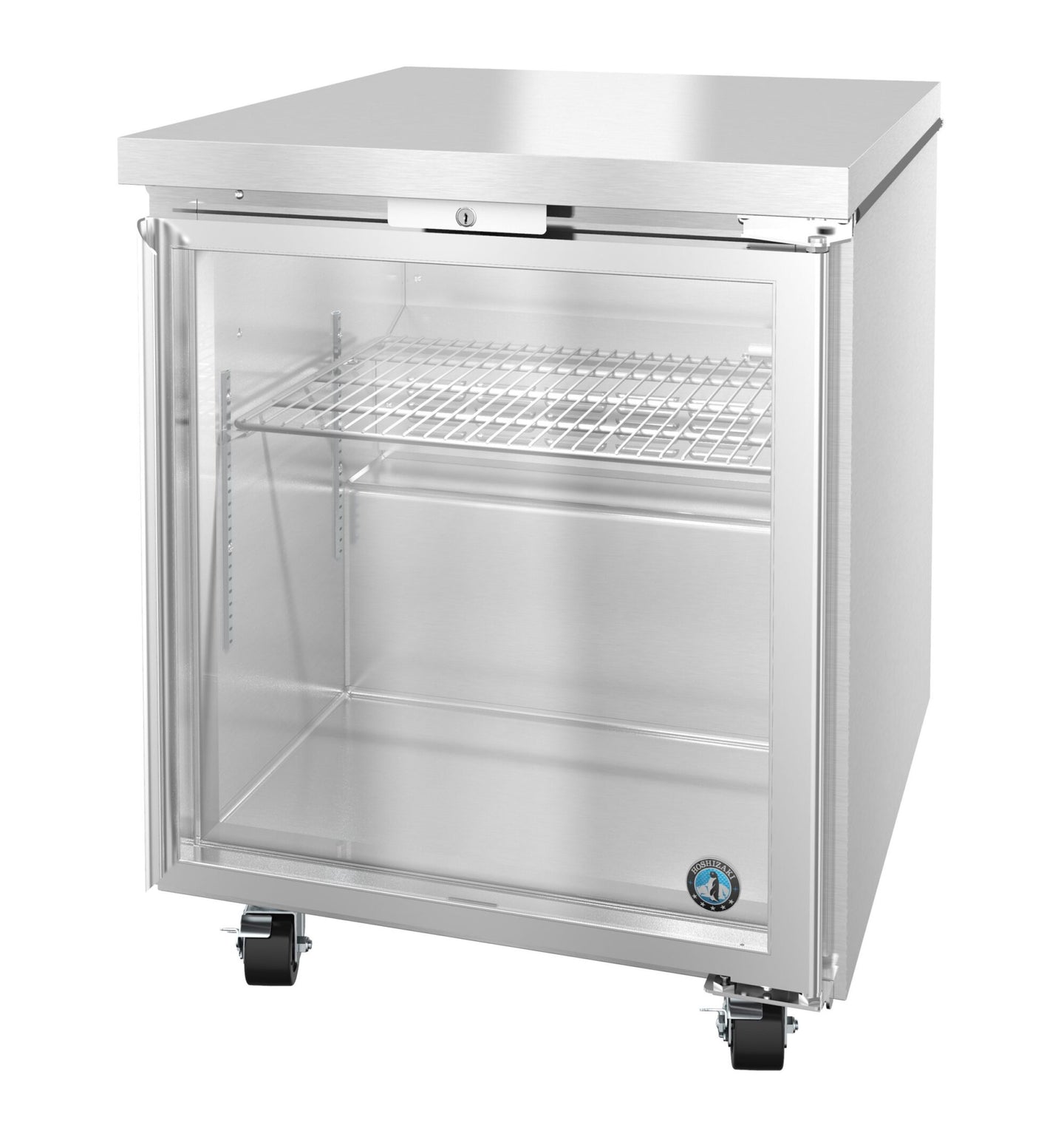 Hoshizaki UR27B-GLP01 glass door undercounter refrigerator cabinet