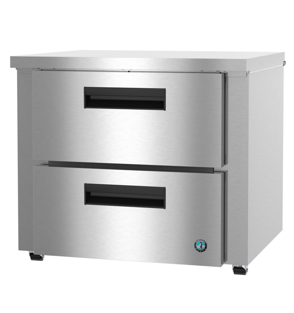 Hoshizaki UR36B-LPD2 36 inch low profile two drawer undercounter refrigerator