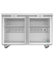 Hoshizaki UR48B-GLP01 48 inch glass door low profile undercounter refrigerator front view
