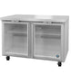 Hoshizaki UR48B-GLP01 glass door undercounter refrigerator cabinet