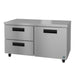 Hoshizaki UR60B-D2 60 inch undercounter refrigerator with one stainless door and two drawers