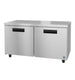 Hoshizaki UR60B 60 inch two section undercounter refrigerator with stainless steel doors