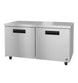 Hoshizaki UR60B 60 inch two section undercounter refrigerator with stainless steel doors