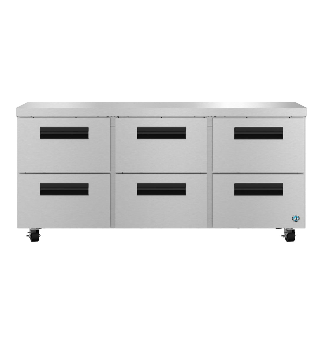 Hoshizaki UR72B-D6 six drawer undercounter refrigerator front view