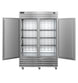 Hoshizaki VF2A-FS reach-in freezer with doors open showing adjustable shelving