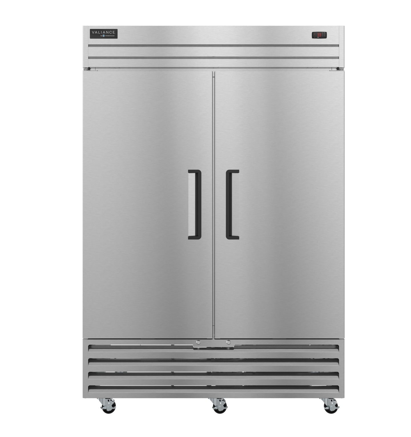 Hoshizaki VF2A-FS Valiance Series two section reach-in freezer with full stainless steel doors