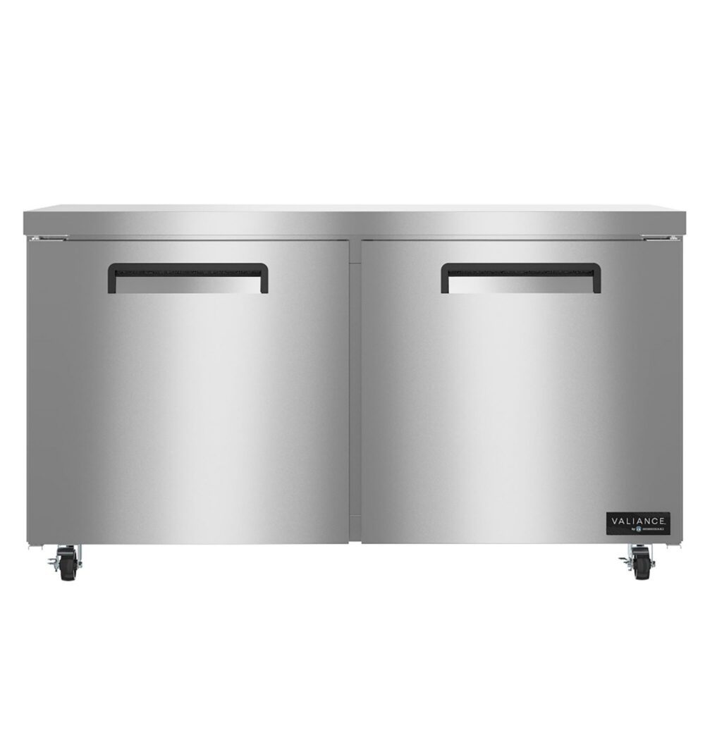 Hoshizaki VUR60A 60 inch two section undercounter refrigerator, front view