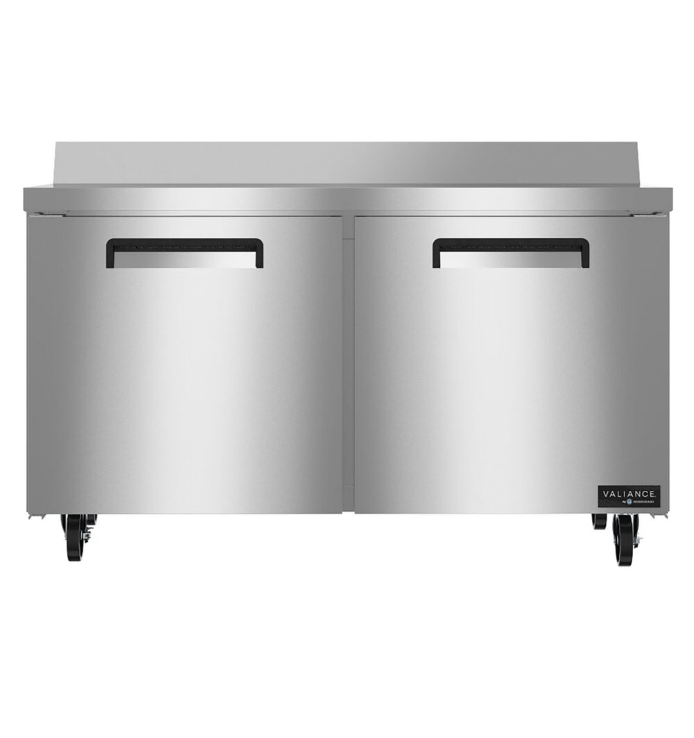 Hoshizaki VWR60A 60 inch two section worktop refrigerator, front view