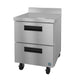 Hoshizaki WF27B-D2 27 inch Steelheart worktop freezer with two stainless steel drawers