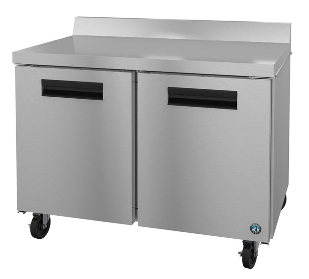 Hoshizaki WF48A Steelheart Series two section worktop freezer with stainless steel doors