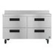 Hoshizaki WF48B-D4 worktop freezer front view showing four drawer fronts