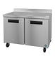 Hoshizaki WF48B 48 inch Steelheart two section worktop freezer with stainless steel doors