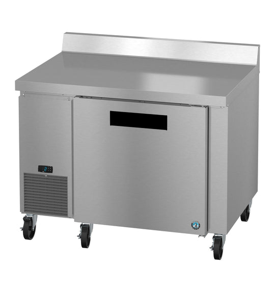 Hoshizaki WLF46B 46 inch Steelheart side mount worktop freezer, left three-quarter view
