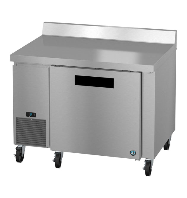 Hoshizaki WLF46B 46 inch Steelheart side mount worktop freezer, left three-quarter view