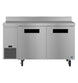 Hoshizaki WLF60B worktop freezer front view with two stainless doors