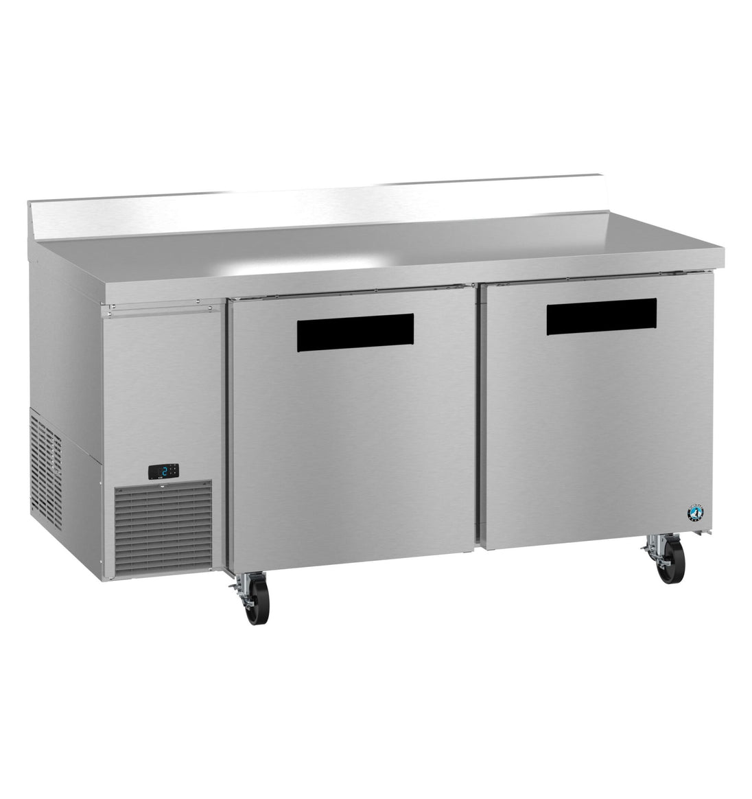Hoshizaki WLF67B worktop freezer right side view showing side mount refrigeration