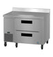 Hoshizaki WLR46B-D2 two drawer worktop refrigerator left side view