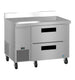 Hoshizaki WLR46B-D2 two drawer worktop refrigerator right side view