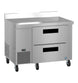 Hoshizaki WLR46B-D2 two drawer worktop refrigerator right side view