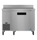 Hoshizaki WLR46B 46 inch side mount worktop refrigerator, front view
