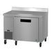 Hoshizaki WLR46B worktop refrigerator left side view showing side mount refrigeration