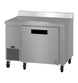 Hoshizaki WLR46B worktop refrigerator left side view showing side mount refrigeration