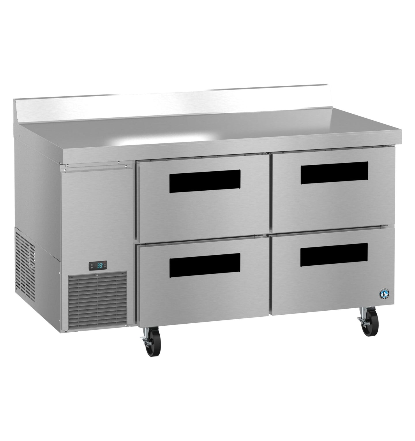 Hoshizaki WLR60B-D4 four drawer worktop refrigerator right side view