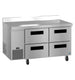 Hoshizaki WLR60B-D4 four drawer worktop refrigerator right side view