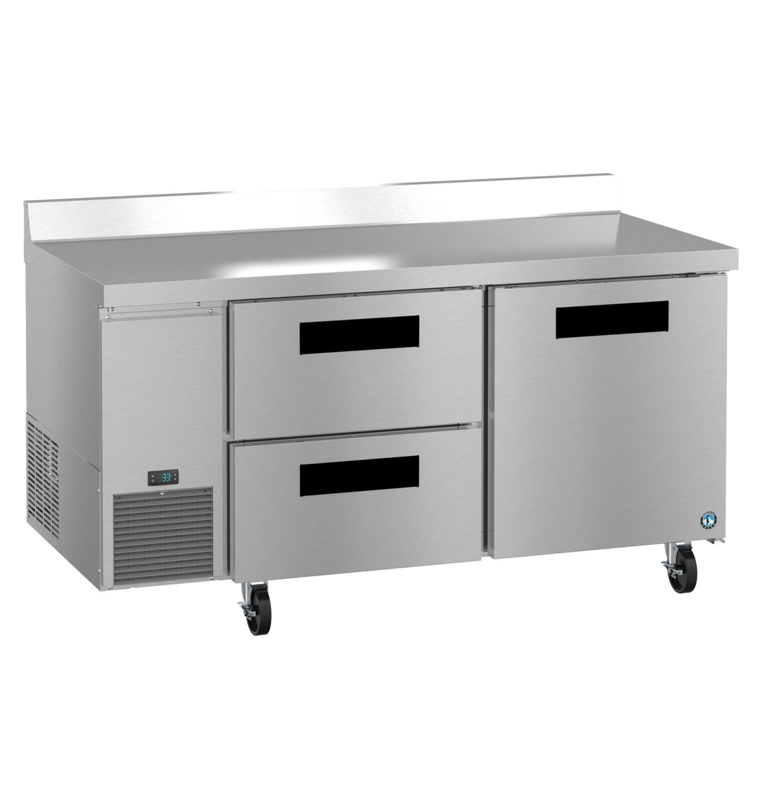 Hoshizaki WLR67B-D2 worktop refrigerator right side view