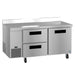 Hoshizaki WLR67B-D2 worktop refrigerator right side view