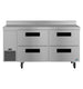 Hoshizaki WLR67B-D4 worktop refrigerator front view