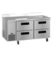 Hoshizaki WLR67B-D4 worktop refrigerator right side view