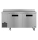 Hoshizaki WLR67B 67 inch two section side mount worktop refrigerator, front view