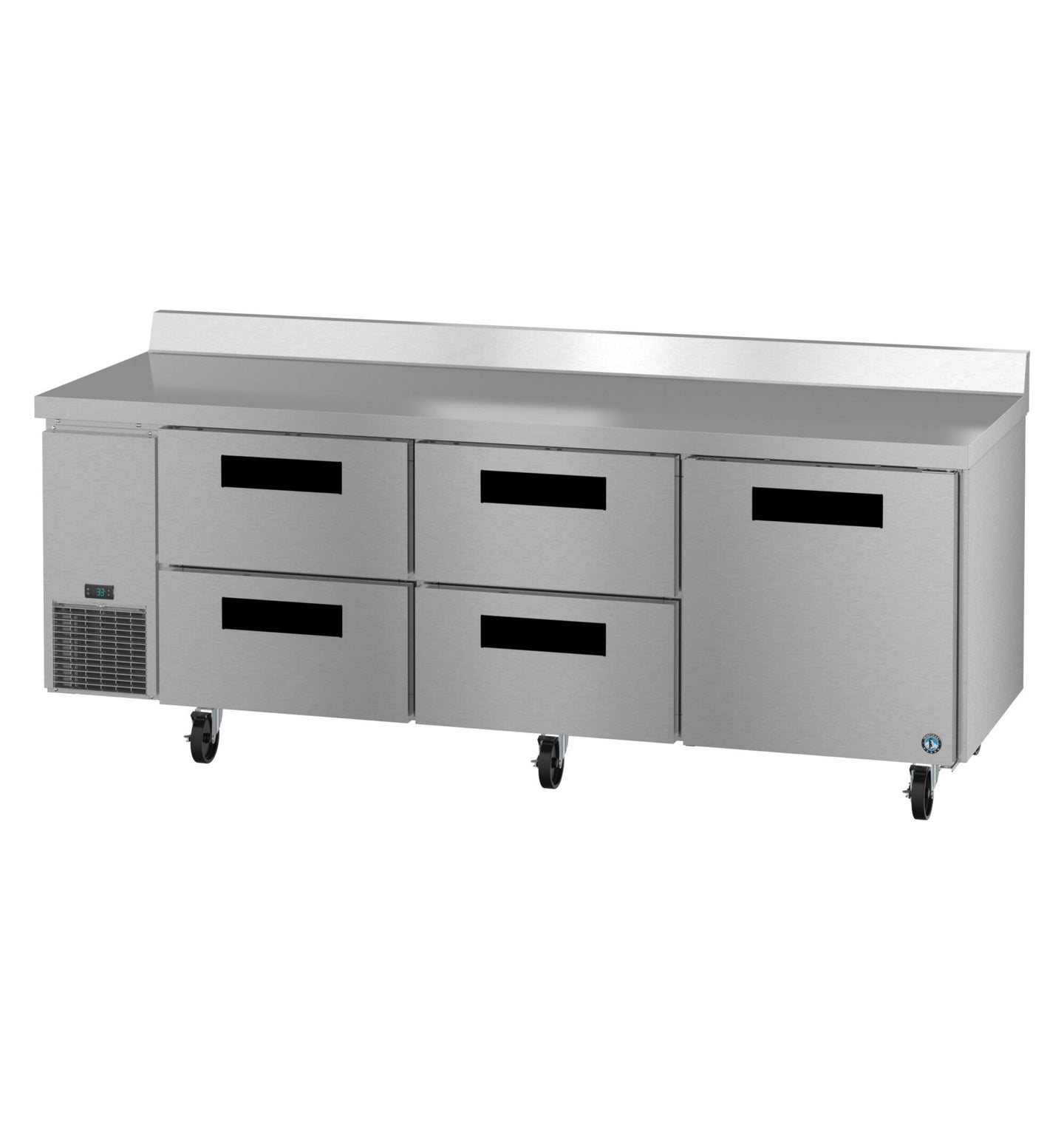 Hoshizaki WLR93B-D4 worktop refrigerator left side view