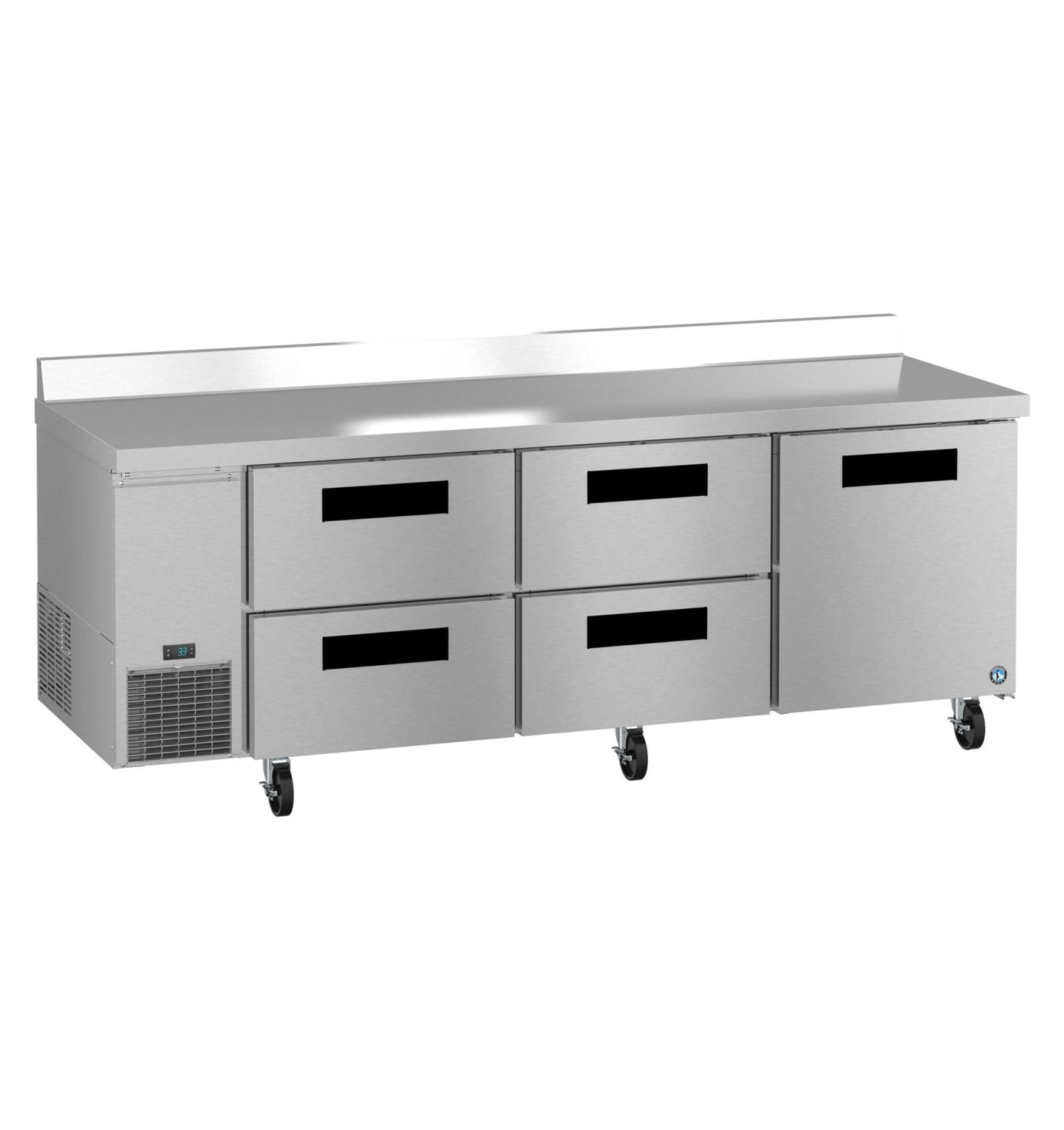 Hoshizaki WLR93B-D4 worktop refrigerator right side view