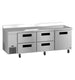Hoshizaki WLR93B-D4 worktop refrigerator right side view
