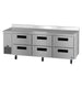 Hoshizaki WLR93B-D6 six drawer worktop refrigerator left side view