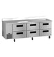 Hoshizaki WLR93B-D6 six drawer worktop refrigerator right side view
