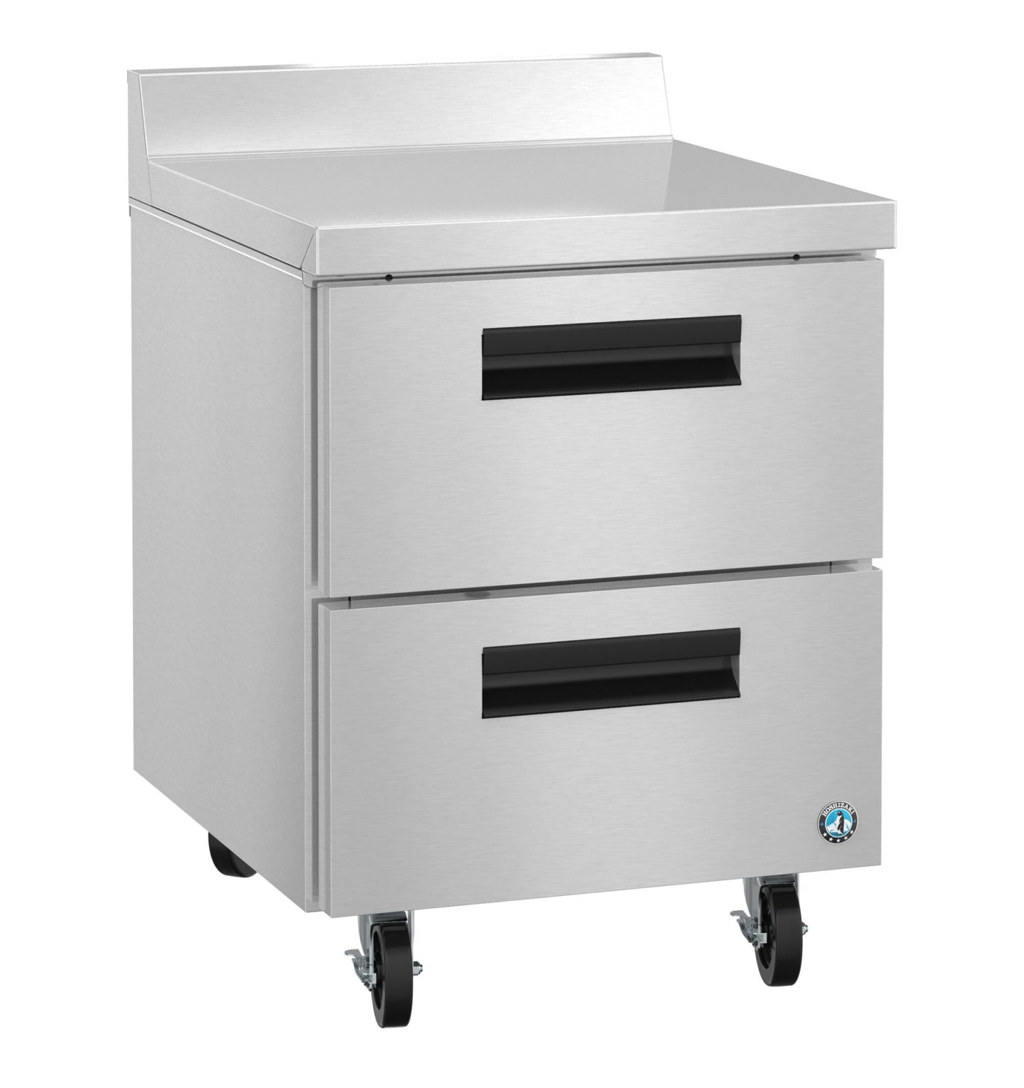 Hoshizaki WR27B-D2 two drawer worktop refrigerator right side view
