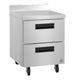 Hoshizaki WR27B-D2 two drawer worktop refrigerator right side view