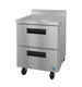Hoshizaki WR27B-D2 27 inch two drawer worktop refrigerator, stainless steel